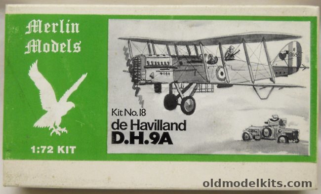 Merlin Models 1/72 de Havilland DH-9A - (D.H.9A), 18 plastic model kit